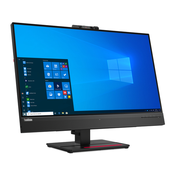 Lenovo ThinkVision T27hv-20 Guia Del Usuario