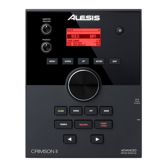 Alesis Crimson II Manuales