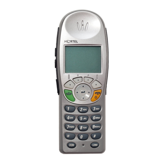 Nortel WLAN Handset 6120 Manual Del Usuario