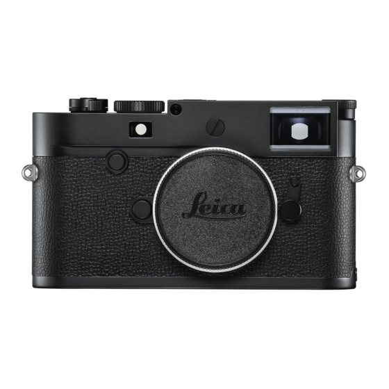 Leica M10 MONOCHROM Manual De Instrucciones