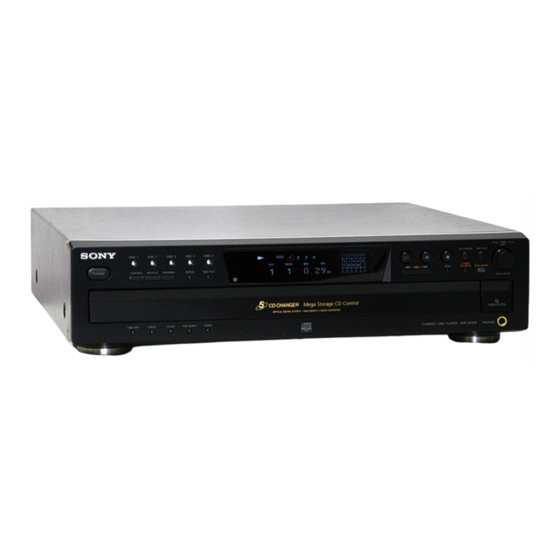 Sony CDP-CE575 Manual De Instrucciones