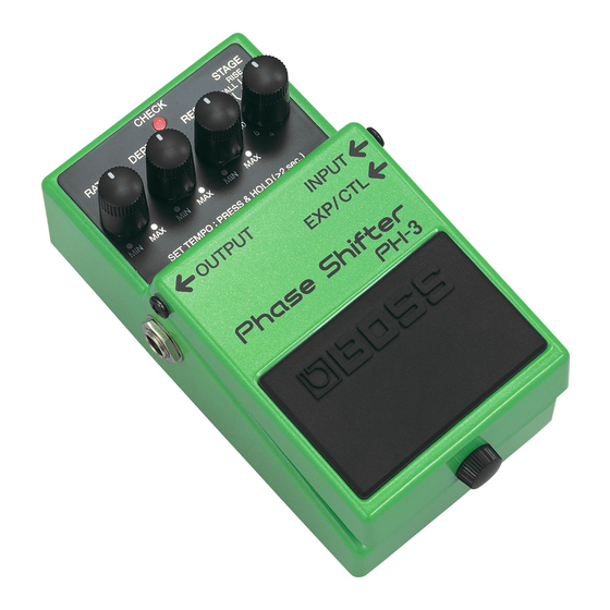 Boss Phase Shifter PH-3 Manual Del Usuario