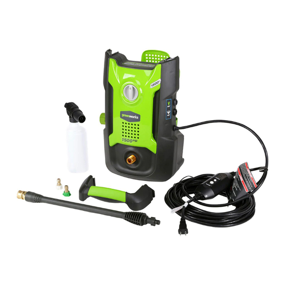 GreenWorks GPW 1501 Manual Del Operador