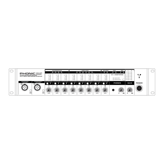 Phonic FIREFLY 808 UNIVERSAL Manual Del Usuario