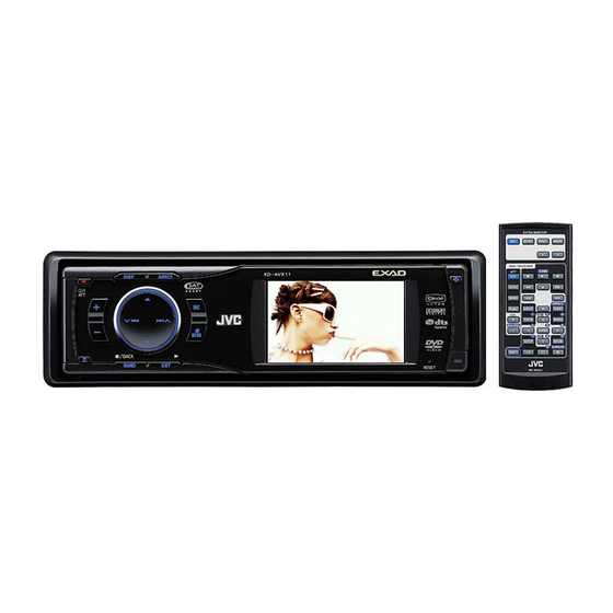JVC EXAD KD-AVX11 Manual De Instrucciones