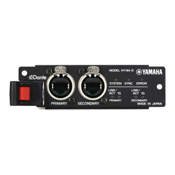 Yamaha HY144-D Manual De Instrucciones