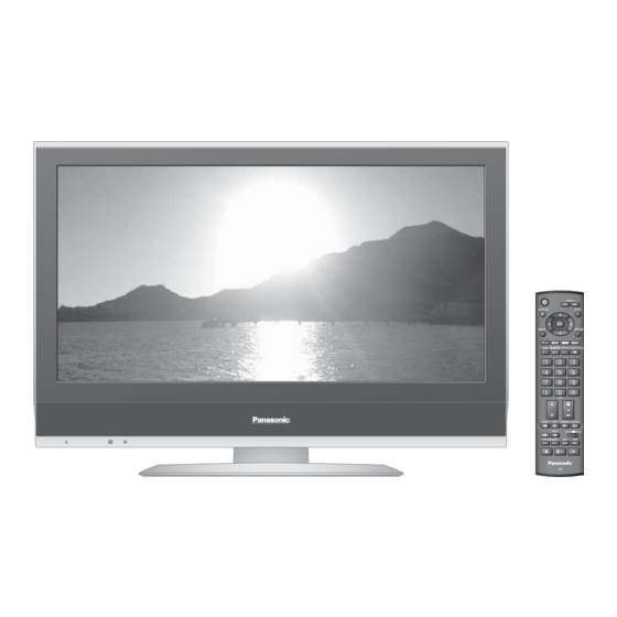 Panasonic Viera TX-26LX70F Manual De Instrucciones