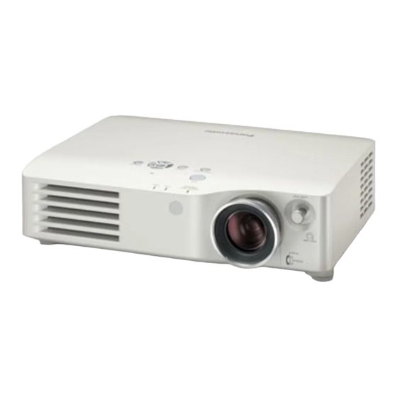 Panasonic PT-AX200E Instrucciones De Funcionamiento