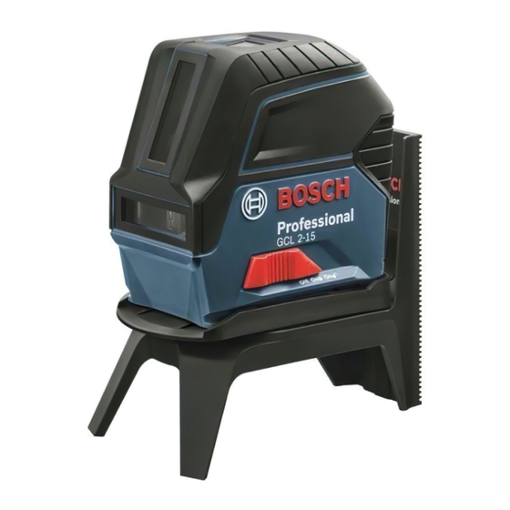 Bosch GCL Professional 2-15 G Manual Original