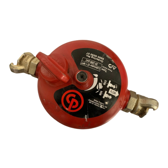 Chicago Pneumatic Lubricator 43 Instrucciones De Seguridad Y Funcionamiento