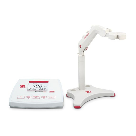 OHAUS STARTER 3100M Manual De Instrucciones