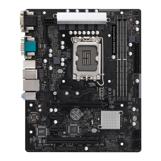 ASROCK B660M-HDVP/D5 Manuales