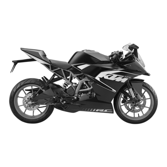 KTM RC 125 EU 2015 Manual De Instrucciones