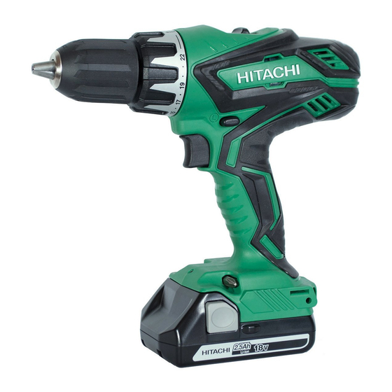 Hitachi DV 18DGL Manual Del Usuario