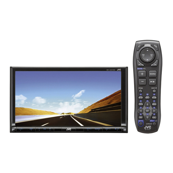JVC KW-AVX720 Manual De Instrucciones