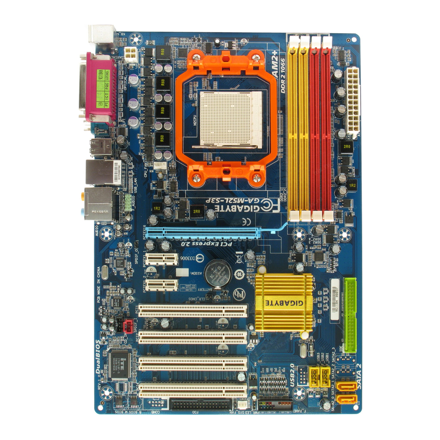 Gigabyte GA-M52L-S3P Manual De Usuario
