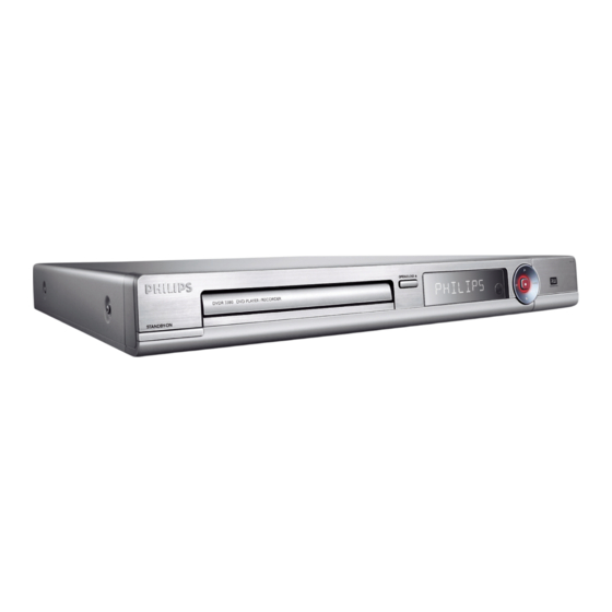 Philips DVDR3380 Guia De Inicio Rapido