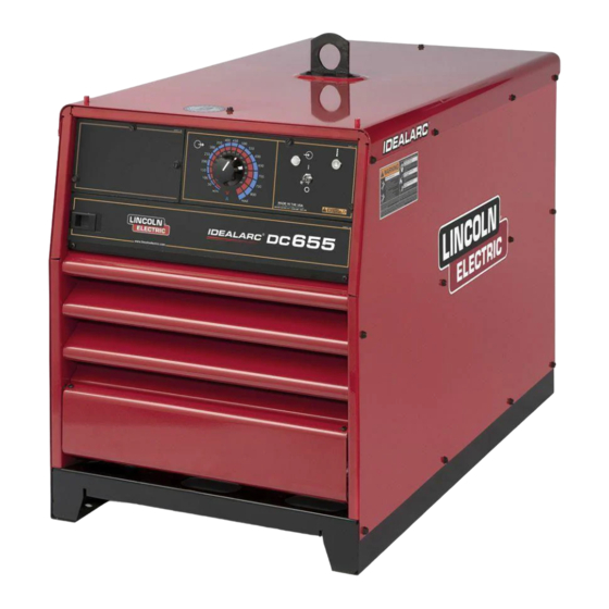 Lincoln Electric IDEALARC CV655 Manual Del Operador