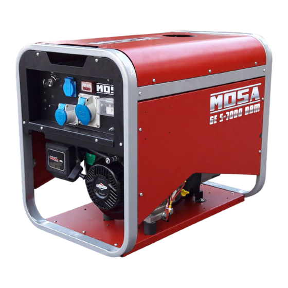 Mosa GE S-7000 HBM Manual De Uso Y Mantenimiento