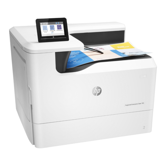 HP PageWide Managed Color E75160 Guia Del Usuario
