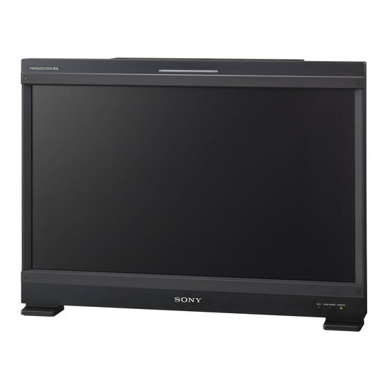 Sony TRIMASTER EL BVM-E250 Manual Del Usuario