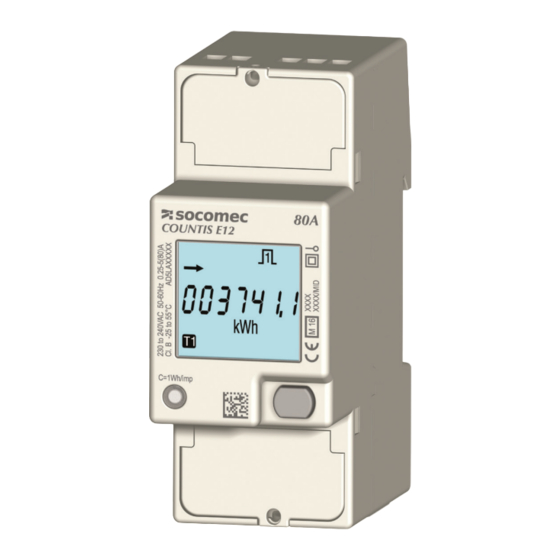 socomec COUNTIS E11 Manual De Uso