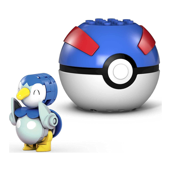 Mega Construx POKEMON PIPLUP TIPLOUF PLINFA Manual De Instrucciones