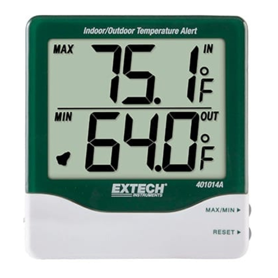 Extech Instruments 401014A Manual Del Usuario