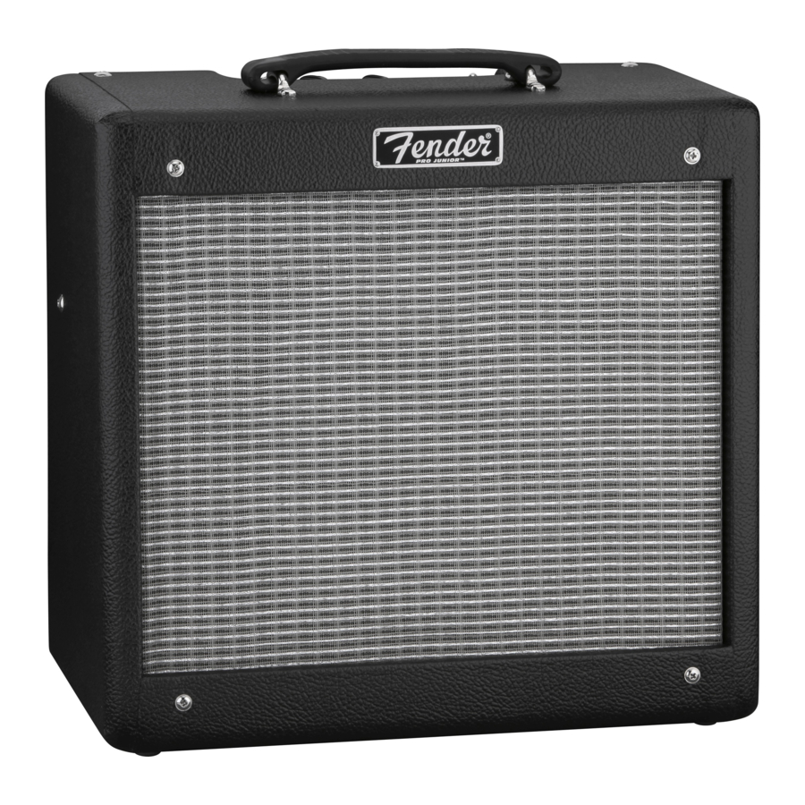 Fender Pro Junior Manuales