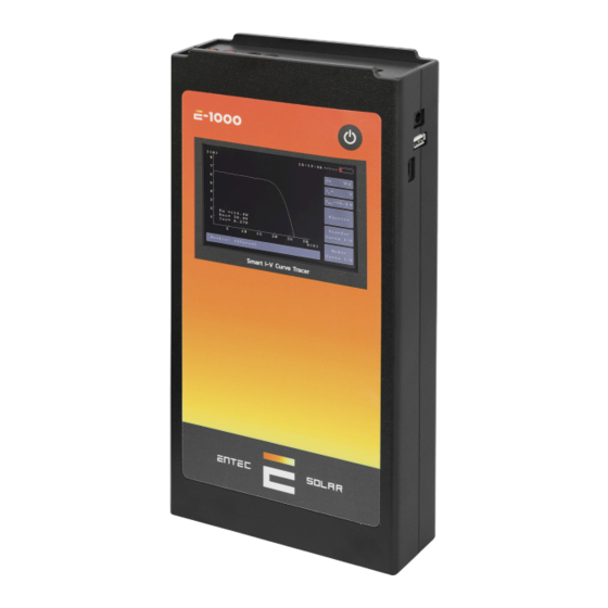 Entec Solar E-1000 Manual De Usuario