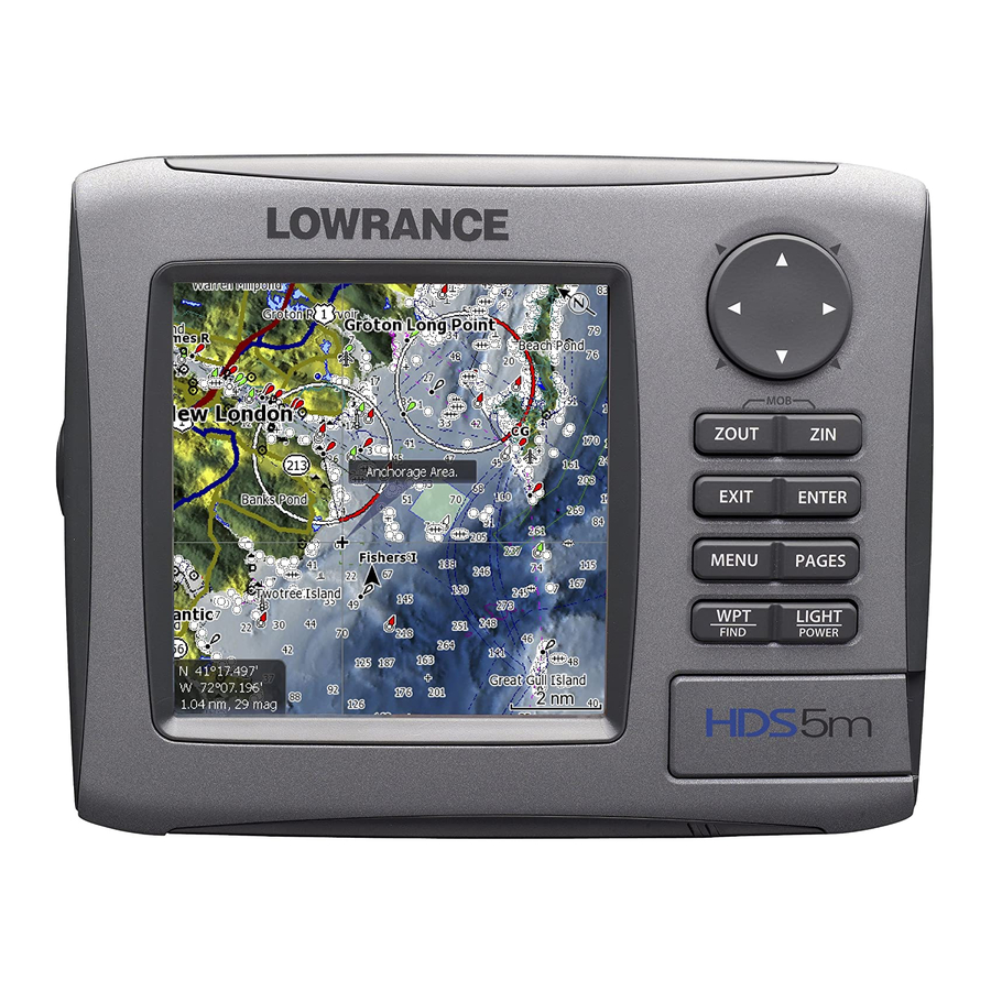 Lowrance HDS-5m Guia De Inicio Rapido