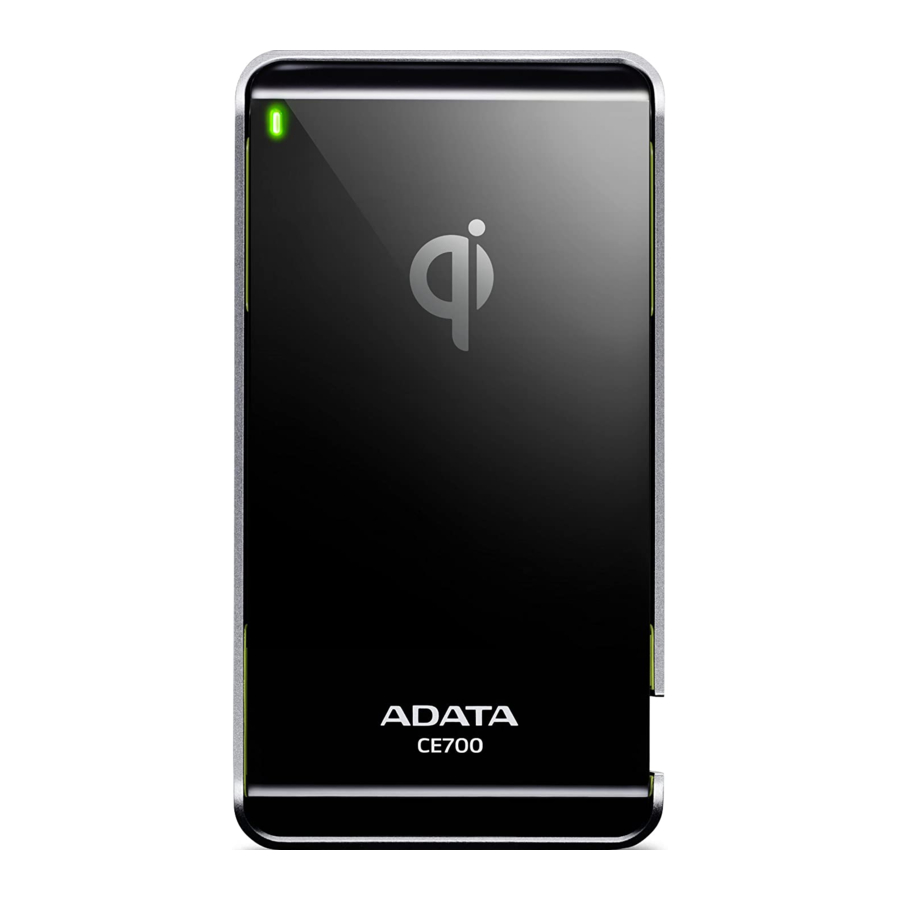 Adata Elite CE700 Guia Del Usuario