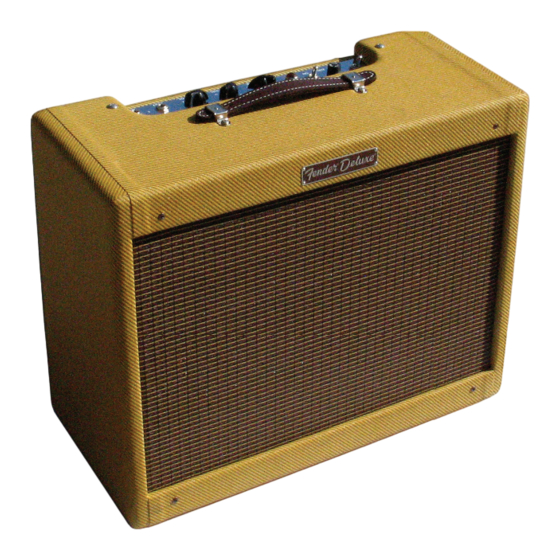 Fender 57 Deluxe Amp Instrucciones De Funcionamiento