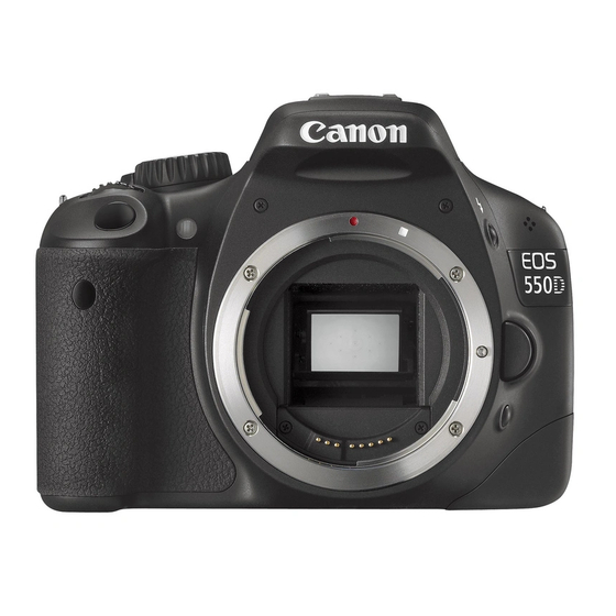 Canon EOS 550D Manual De Instrucciones