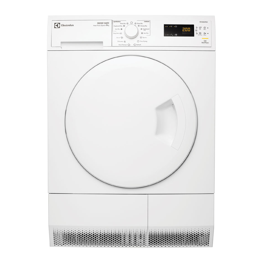 Electrolux EDC2086PDW Manual De Instrucciones