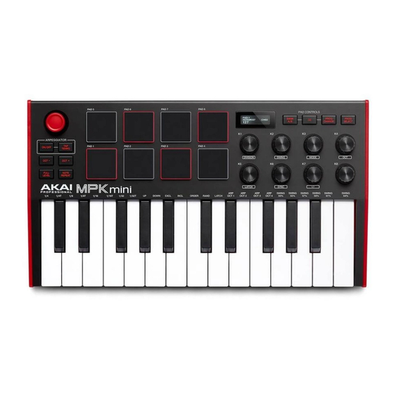 Akai Professional MPK mini Guia De Inicio Rapido