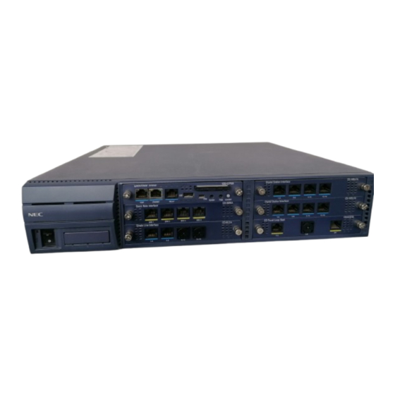 NEC UNIVERGE SV8100 Guía De Referencia Rápida