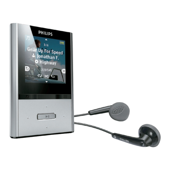 Philips GoGear Serie Manual Del Usuario