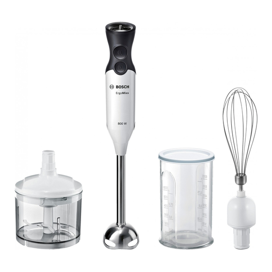 Bosch ErgoMixx MS6CA4150 Instrucciones De Uso
