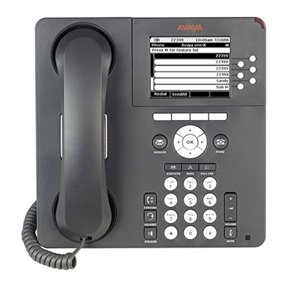 Avaya one-X 9630 Guia Del Usuario