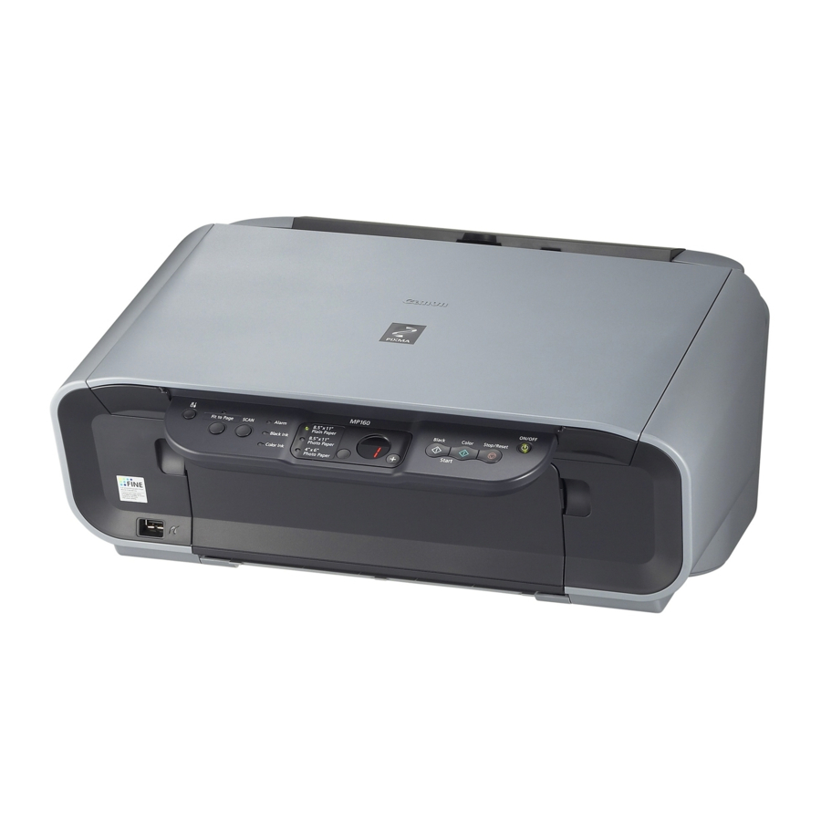 Canon PIXMA MP160 Guía De Iniciación Rápida
