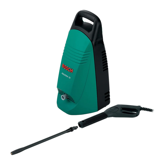 Bosch AQUATAK 10 Manuales