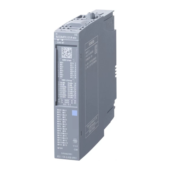 Siemens SIMATIC ET 200SP Manual De Producto