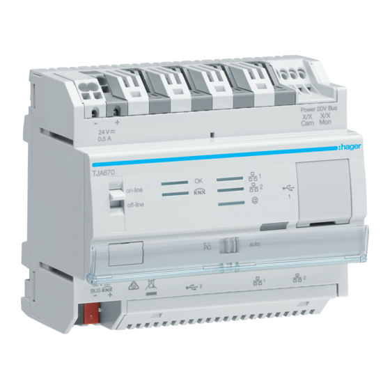 hager TJA670 domovea Basic Manual Del Instalador