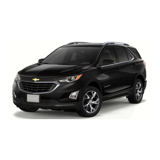 Chevrolet Equinox 2018 Manual Del Propietário