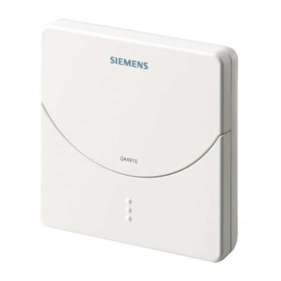Siemens QAA910 Instrucciones De Montaje
