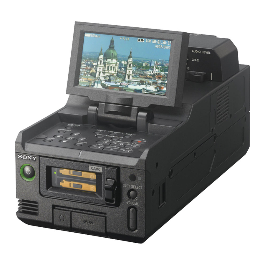 Sony PMW-RX50 Manual De Instrucciones