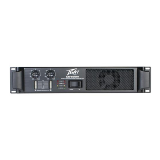 Peavey CS 800H Manual De Operaciones