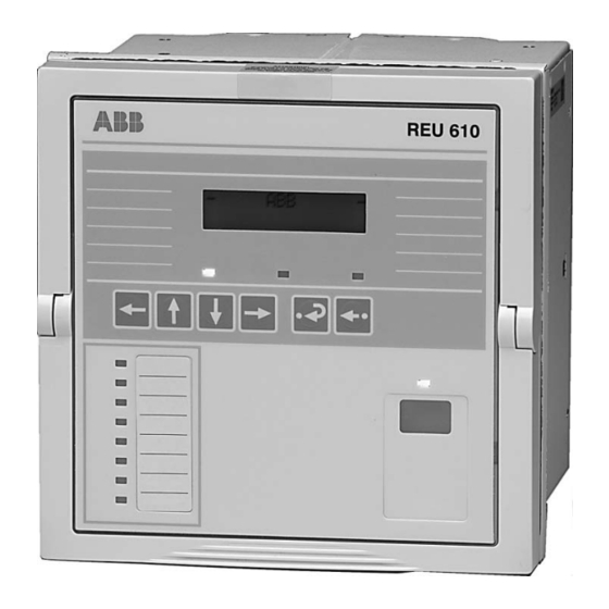 ABB REU610 Manuales