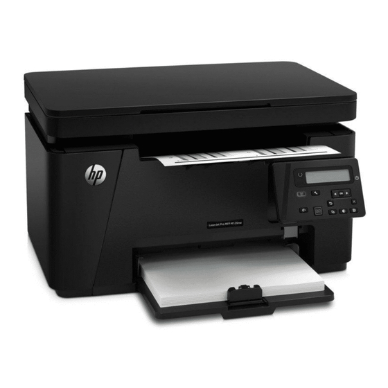 HP LaserJet Pro MFP M125 Guia De Inicio Rapido